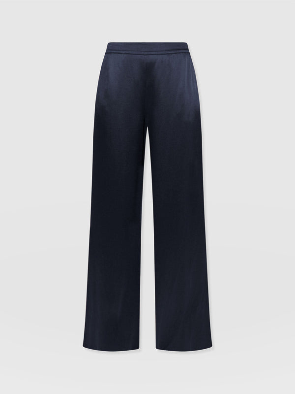 Langley Wide Leg Pant - Navy