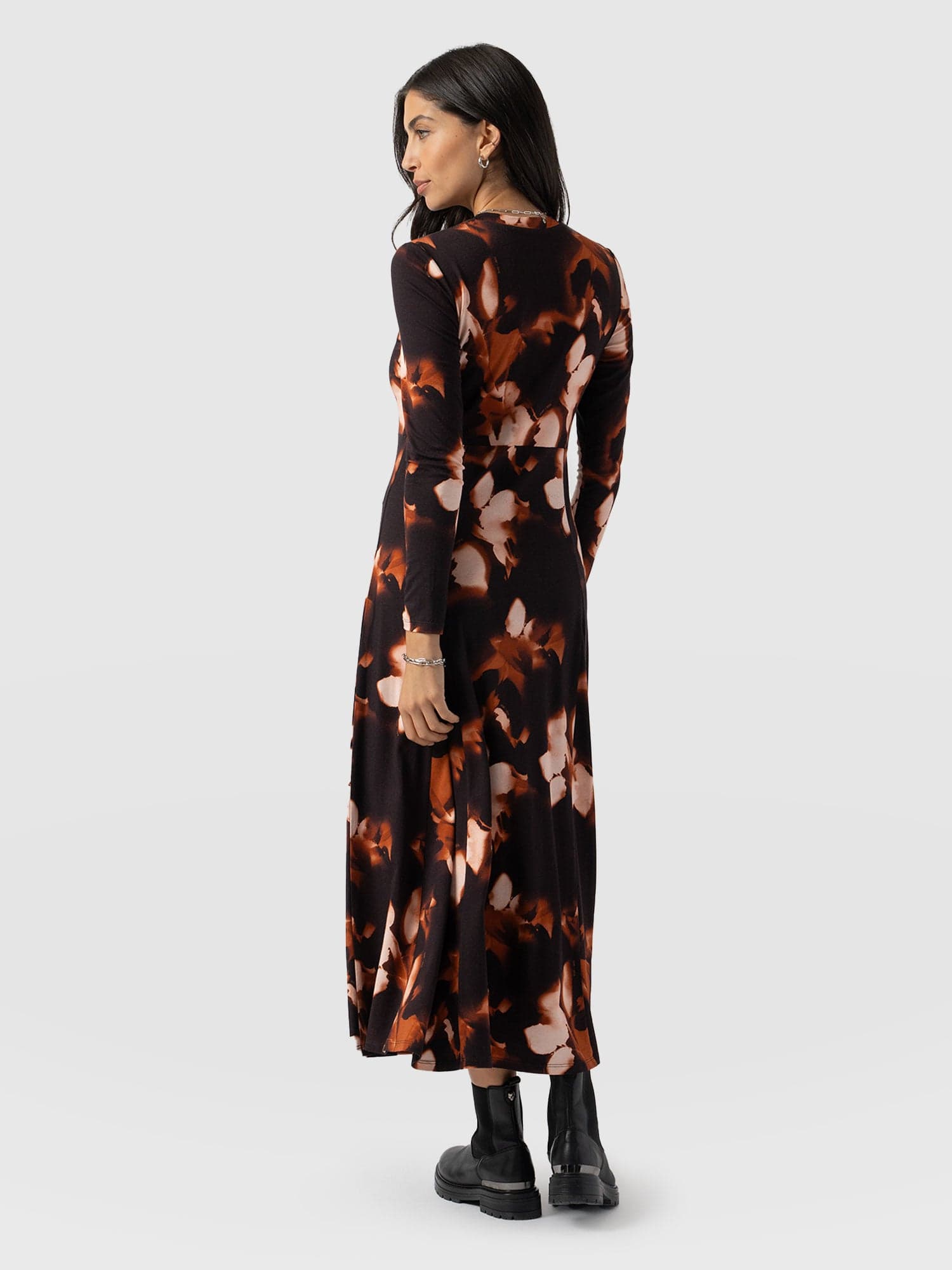 Macie Zip Up Dress Orange Aurora - Women's Dresses | Saint + Sofia® UK