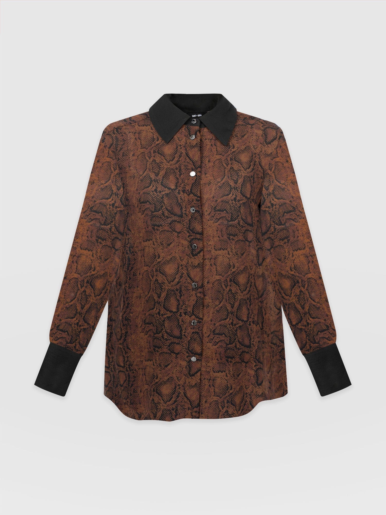 Madison Shirt - Brown Snake