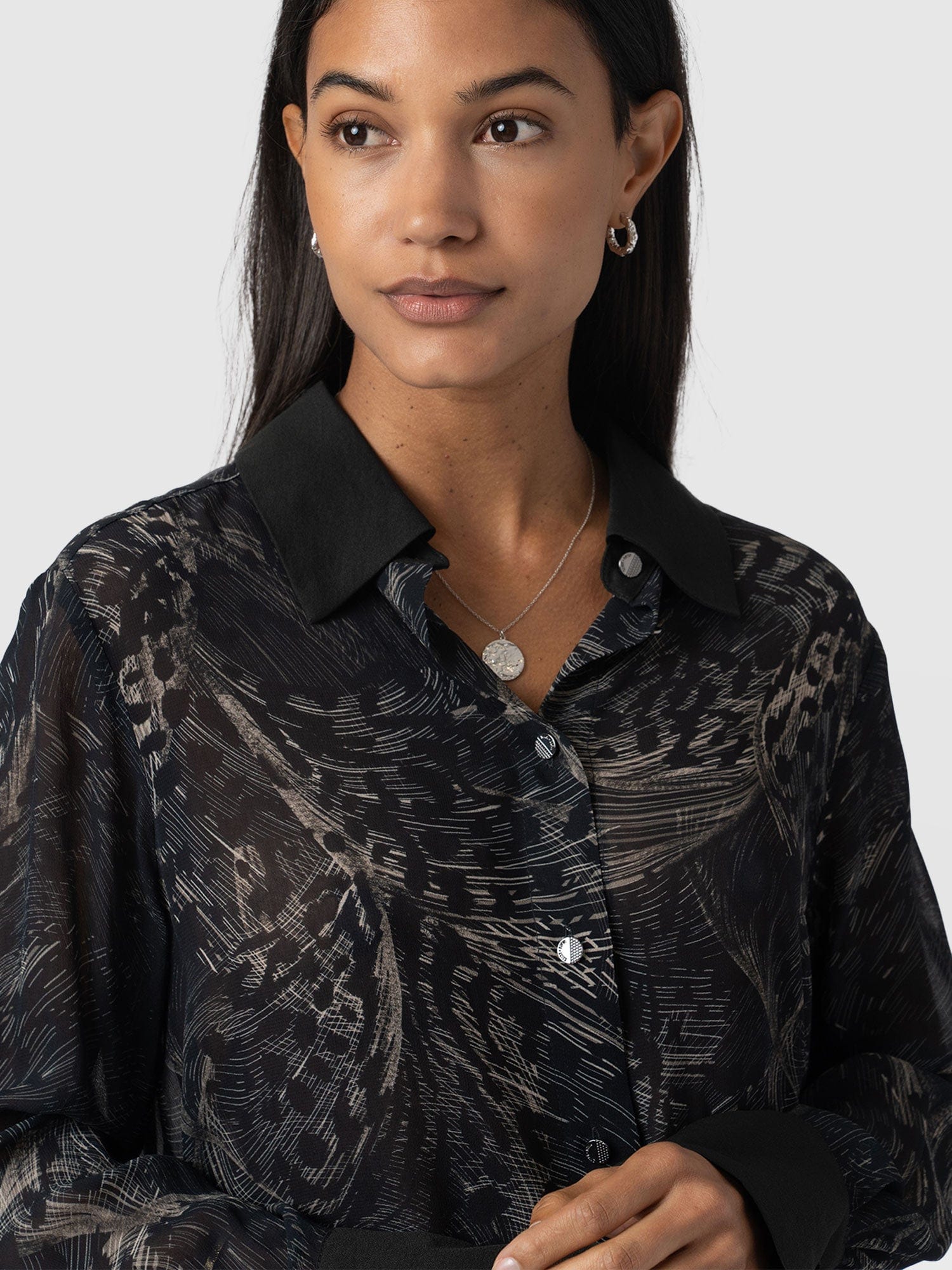 Madison Shirt Spot Feather - Women's Shirts | Saint + Sofia® UK