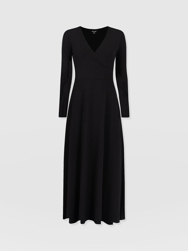 Maggie Wrap Dress - Black