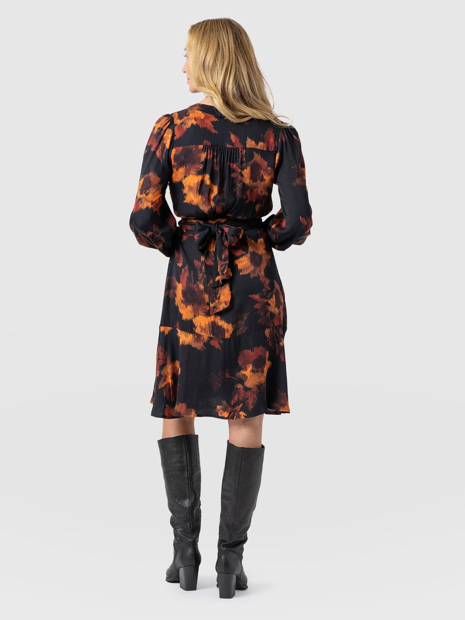 Mini Adaline Zip Up Dress - Autumn Floral - Women's Dresses | Saint + Sofia® UK