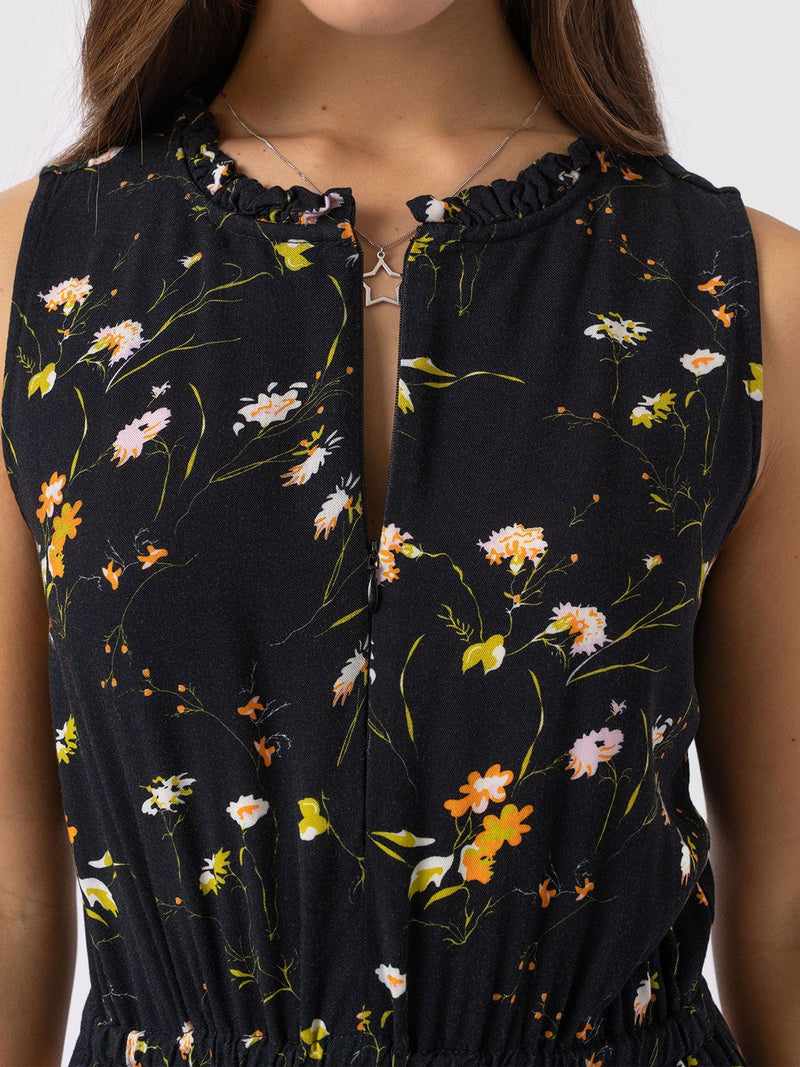 Orla Dress - Black Floral