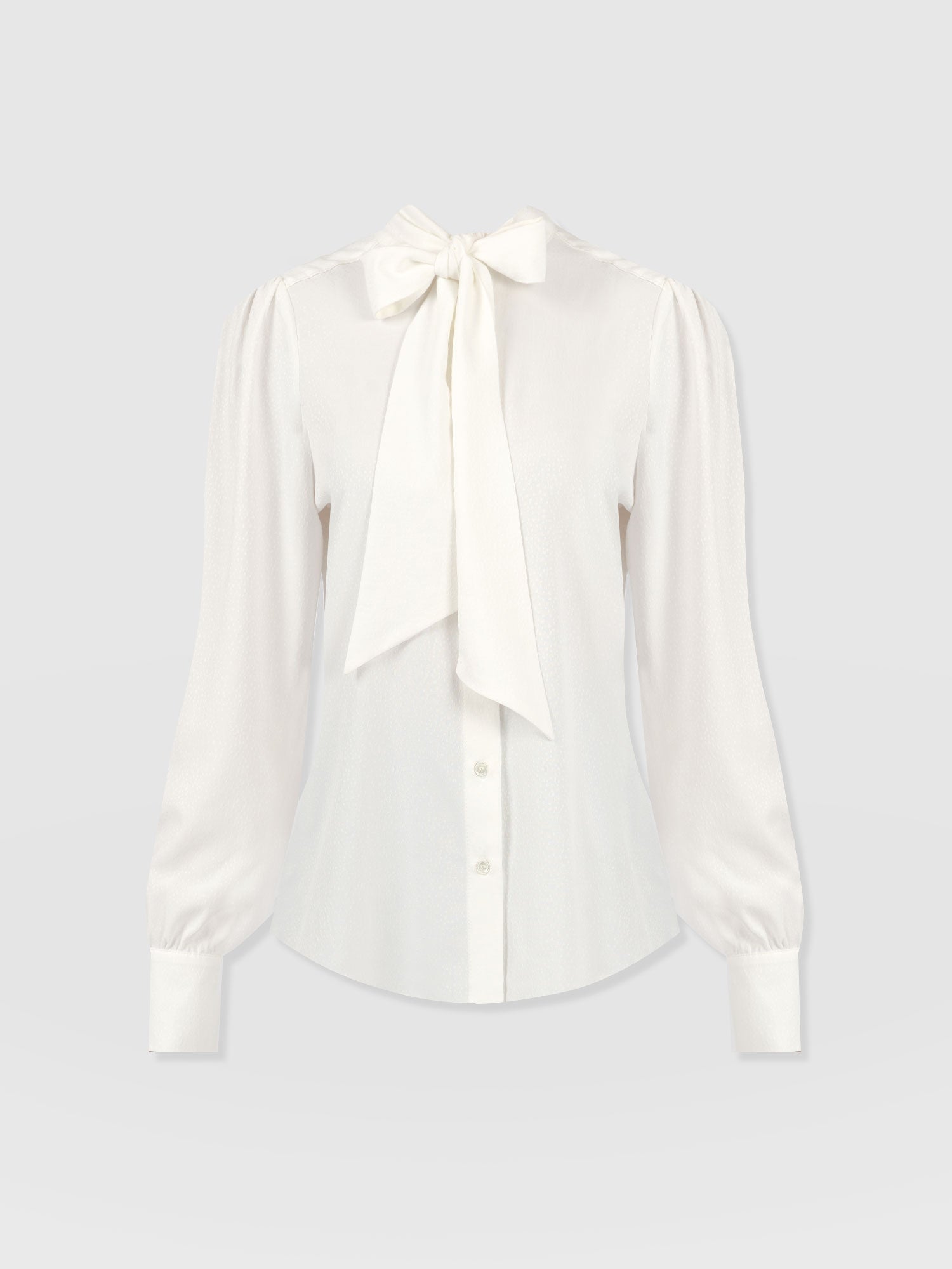 Paxton Pussybow Blouse - Cream