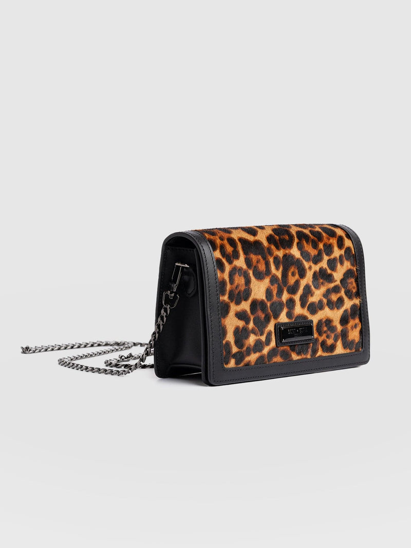 Primrose Chain Wallet Bag - Leopard