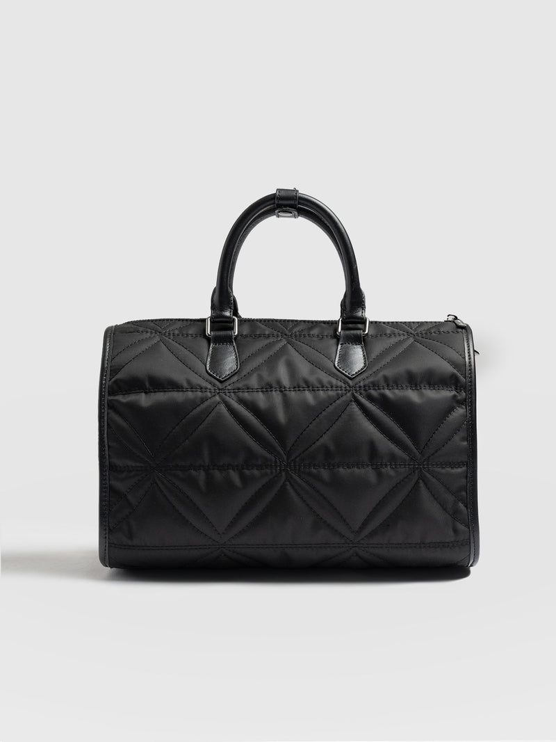 Quilted Maeve Duffle Bag - Black