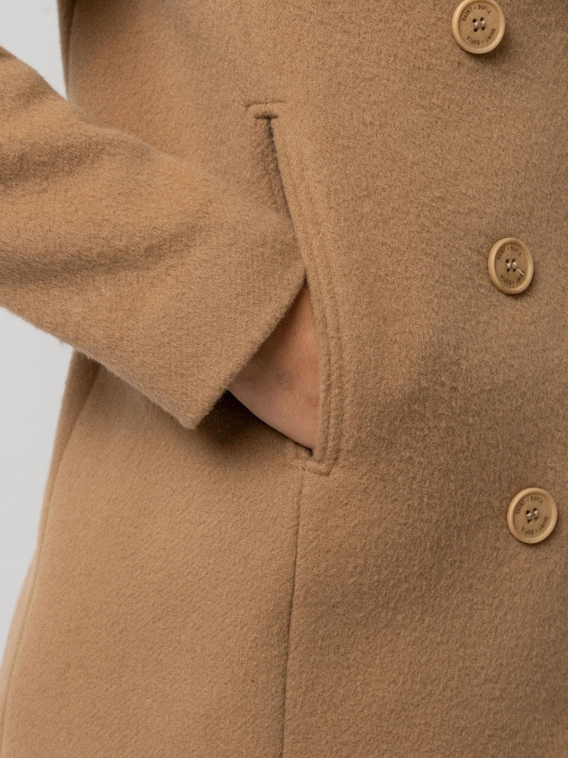 Quinn Pea Coat - Camel