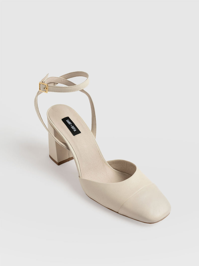 Rayner Cap Toe Heel - Cream