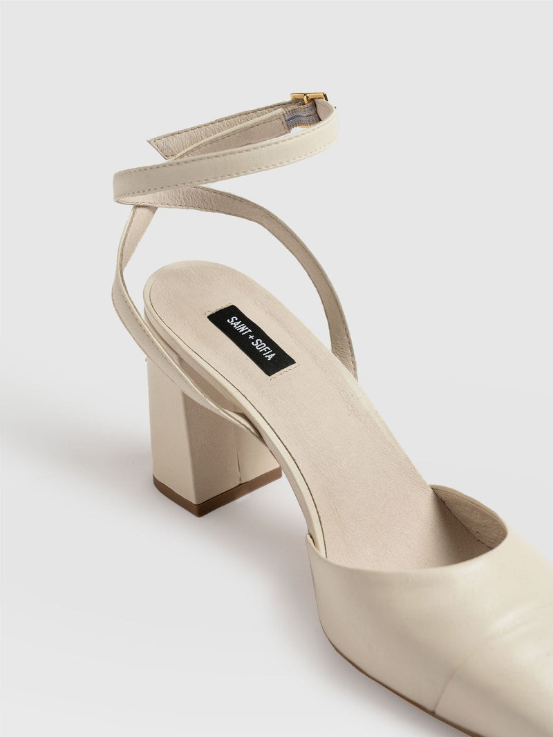 Rayner Cap Toe Heel - Cream