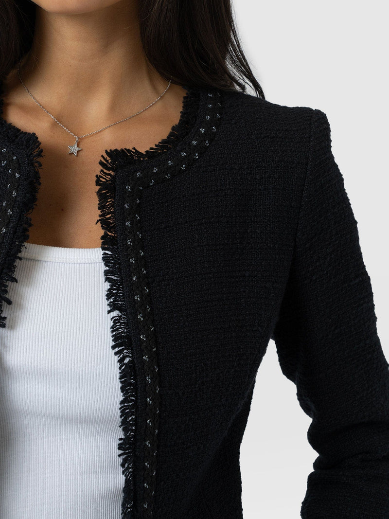 Rayner Jacket - Black Bouclé