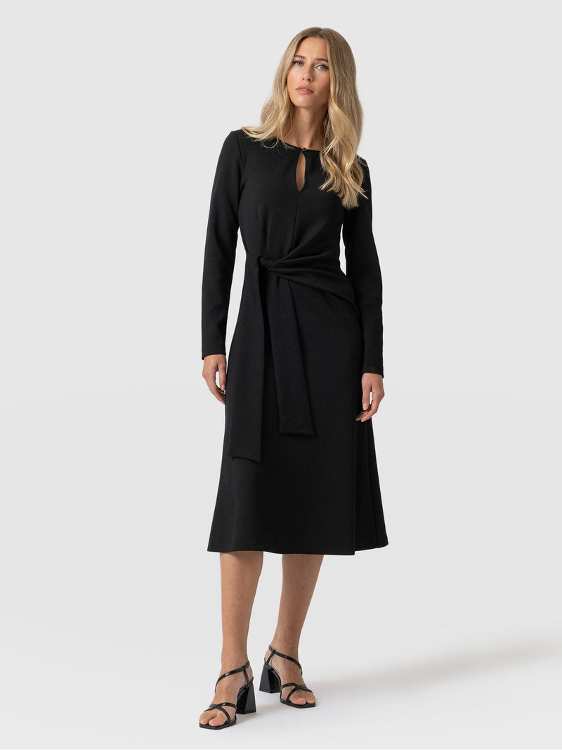 Reagan Knot Dress - Black