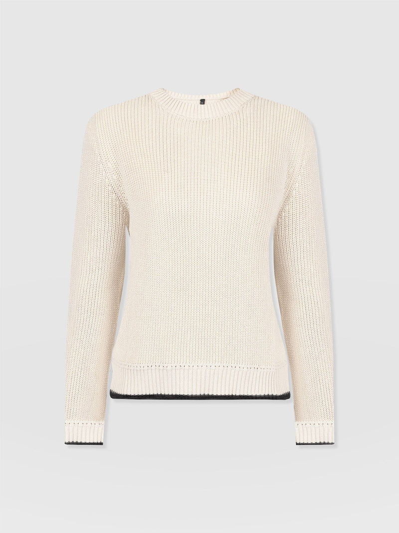 Remy Crop Jumper - Cream