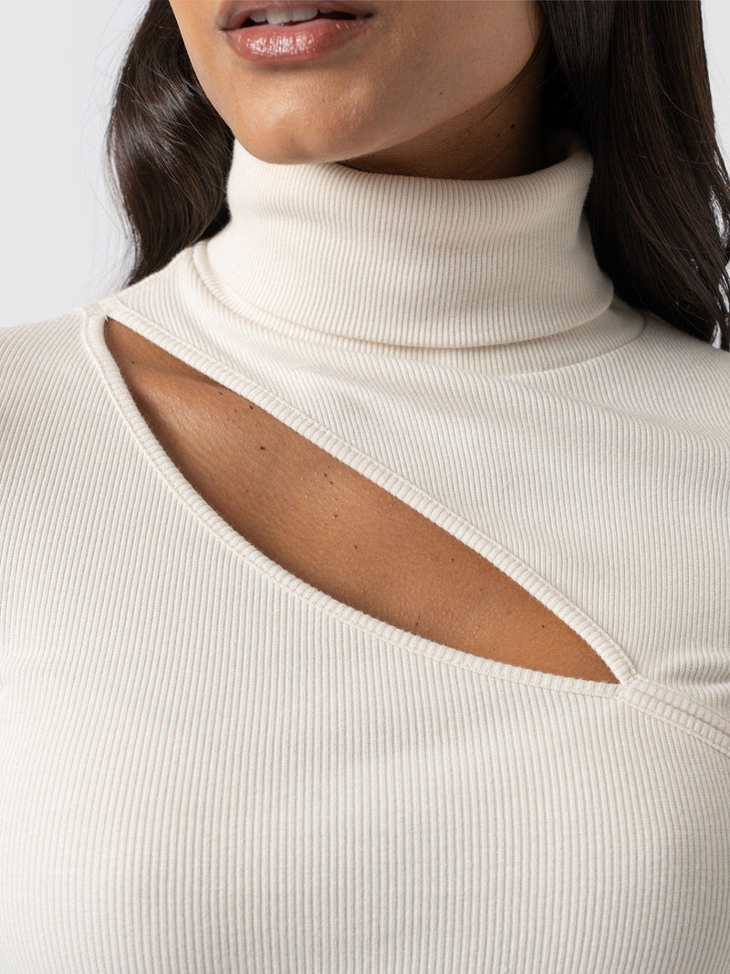 Reveal Roll Neck - Cream