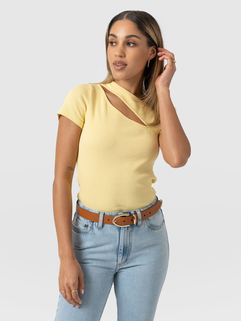 Reveal Tee - Yellow