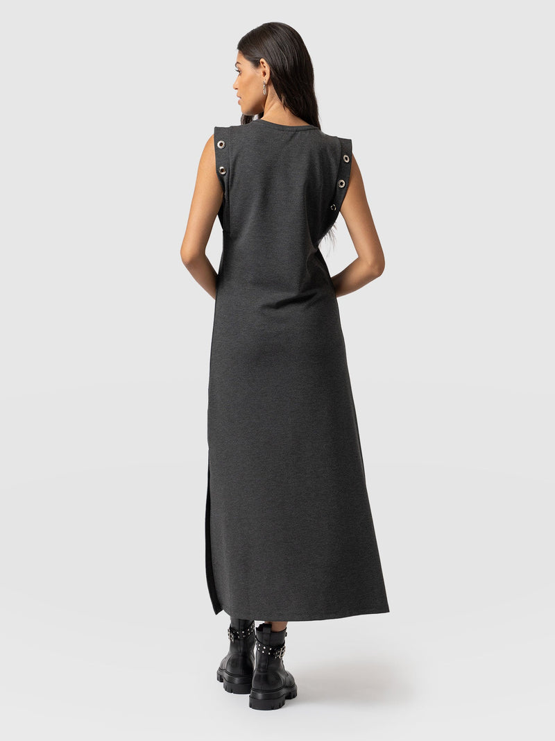 Rowan Dress - Charcoal Eyelet