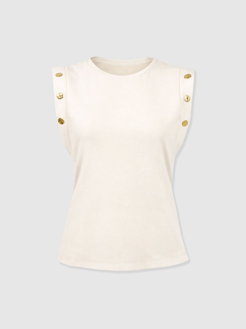 Rowan Tee - Cream - Molten