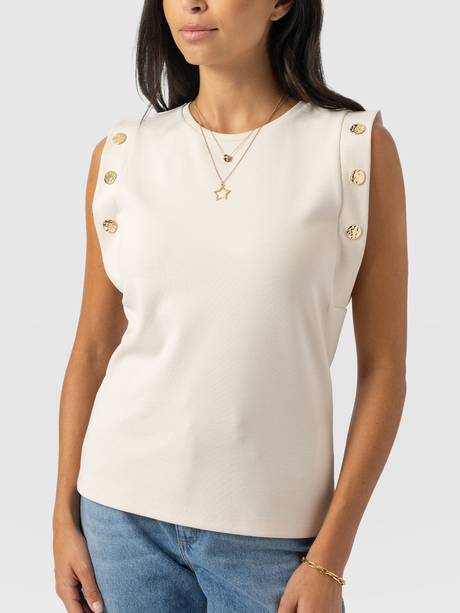 Rowan Tee - Cream - Molten