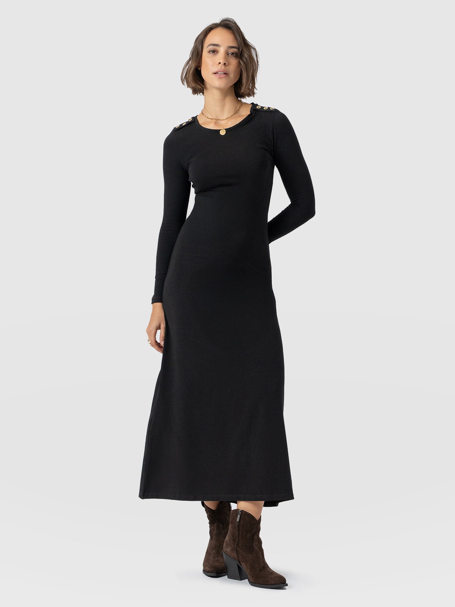 Runway Maxi Dress Black - Women's Dresses | Saint + Sofia® UK