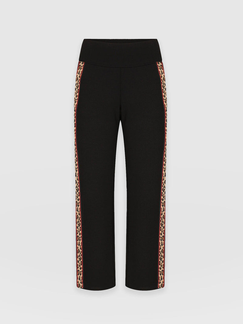 Runway Pant - Black Leopard