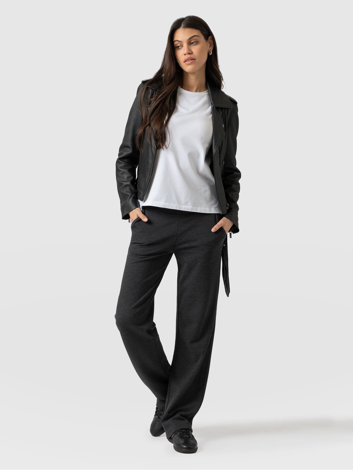 Runway Pant Charcoal - Women's Trousers | Saint + Sofia® UK