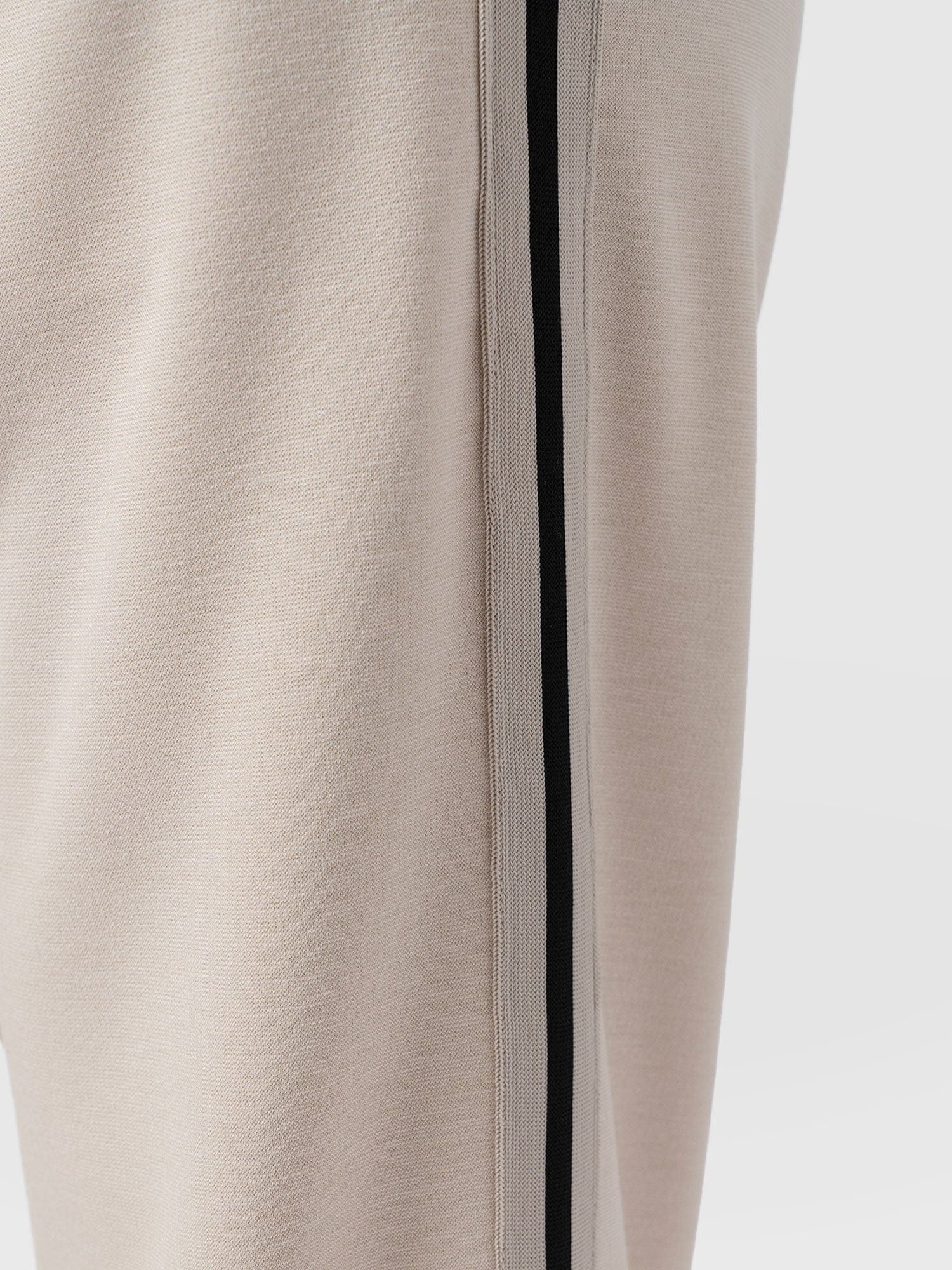 Runway Pant - Light Beige - Black/Cream Stripe - Women's Trousers | Saint + Sofia® UK