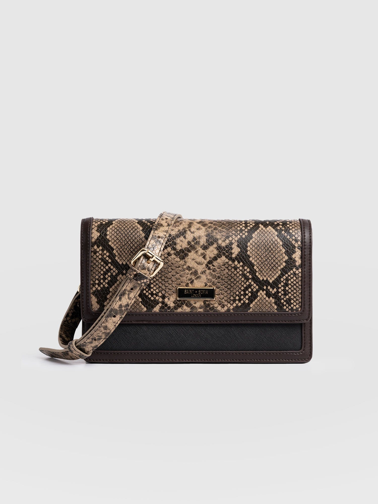 Rylee Cross Body Bag - Brown Snake