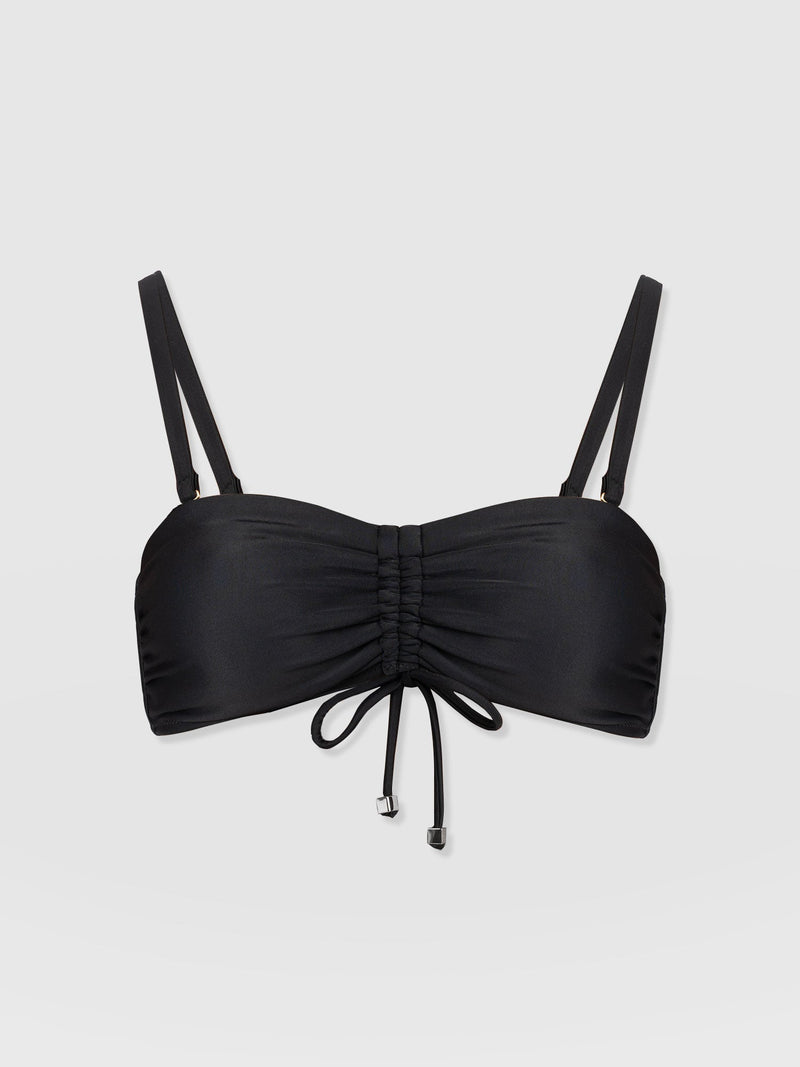 Skye Bandeau Bikini Top - Black