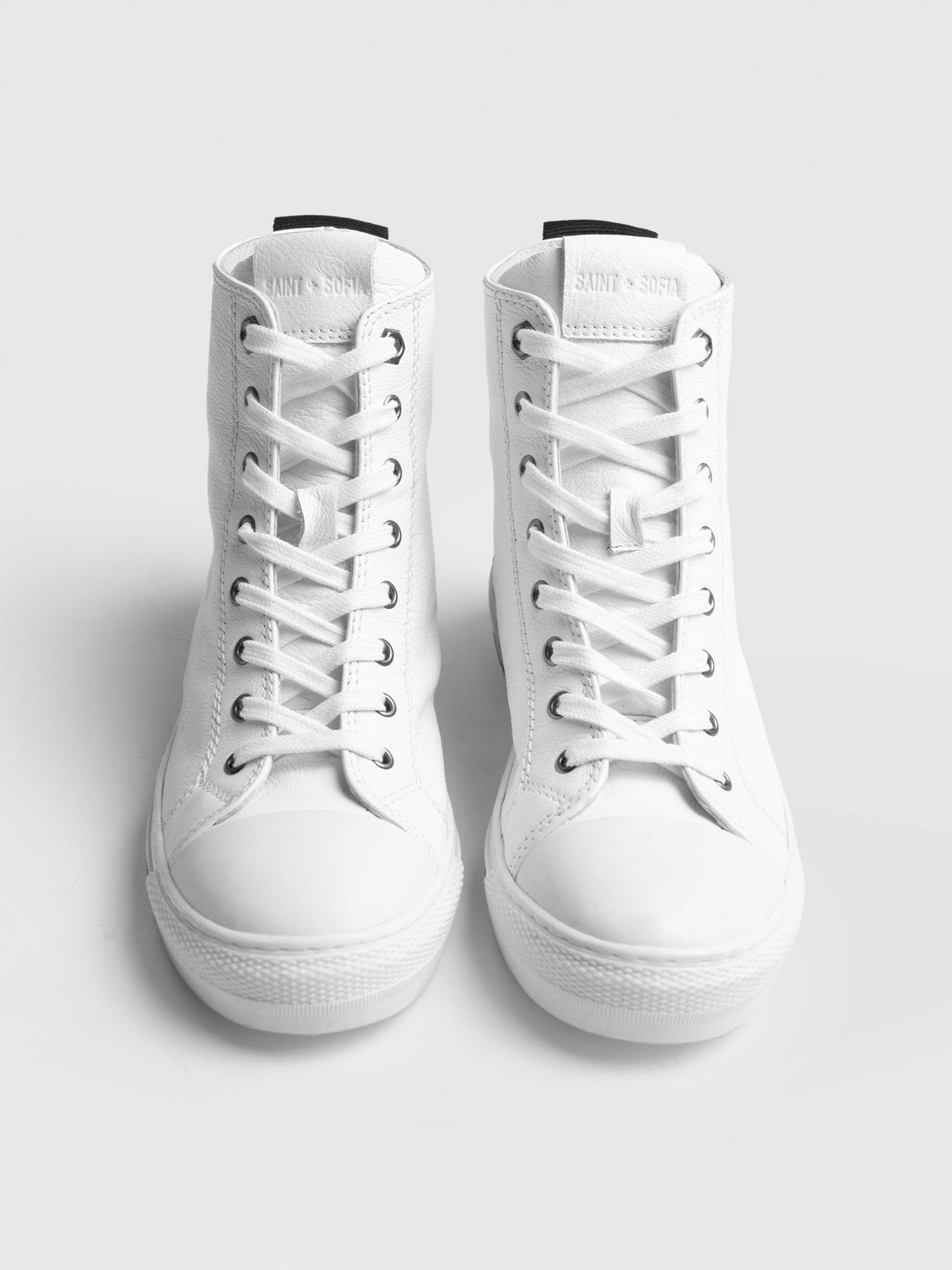 Skye High Top Trainer - White