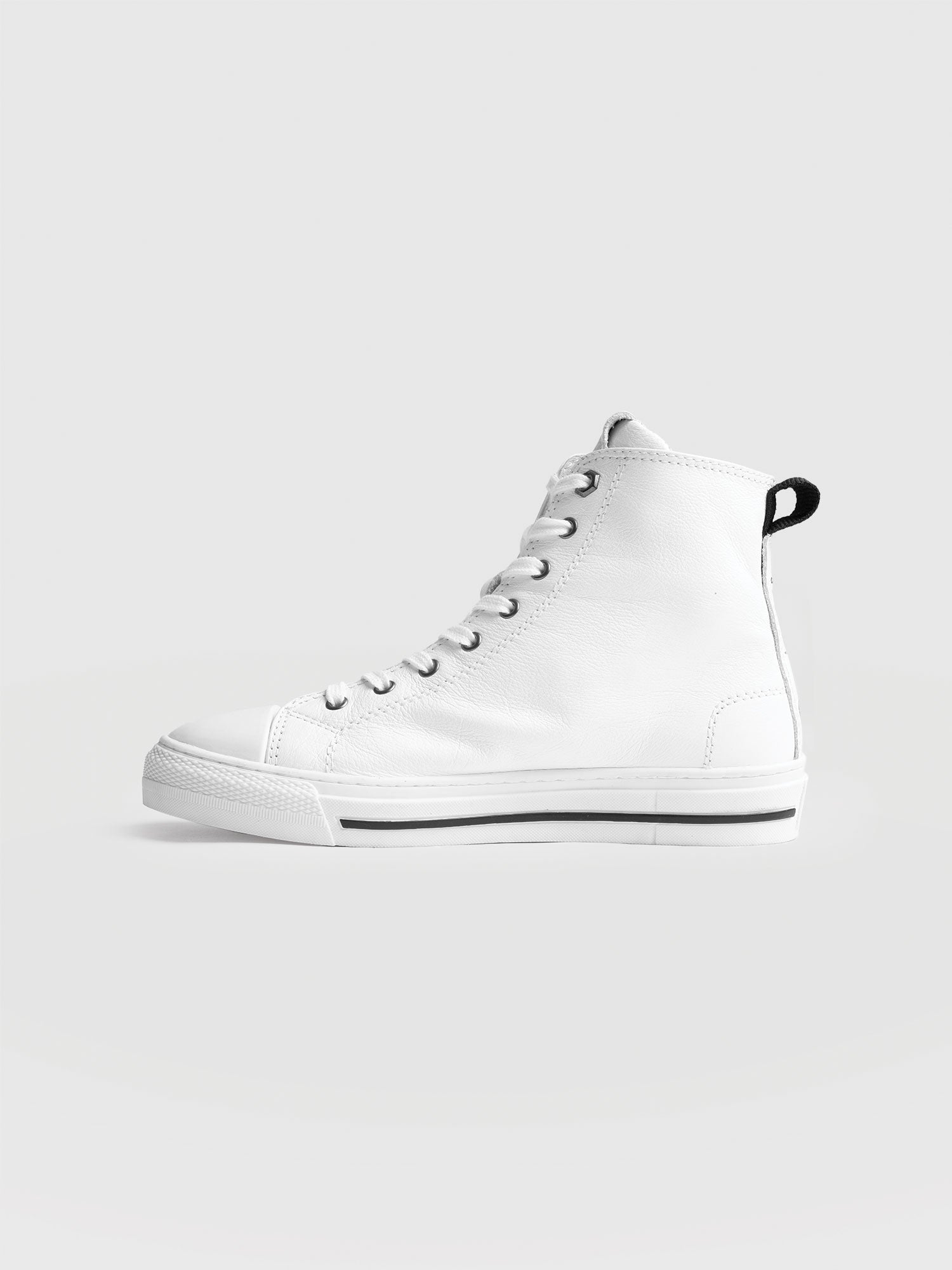 Skye High Top Trainer - White