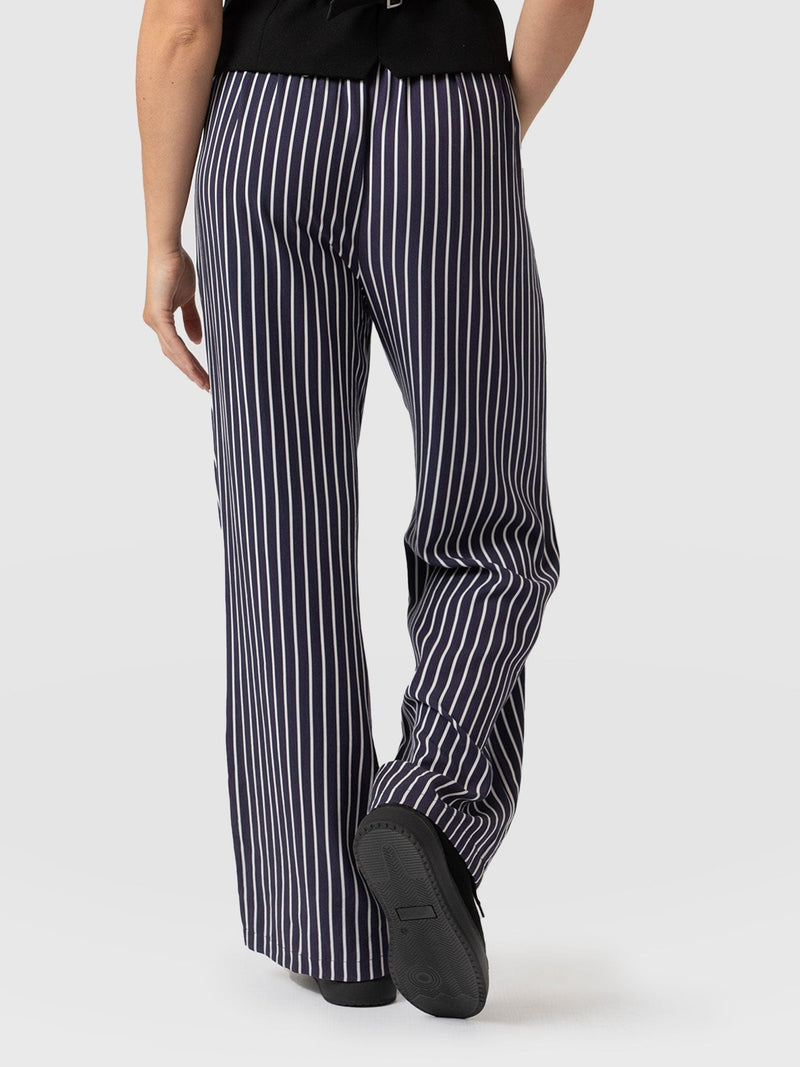 Sloane Pant - Navy Stripe