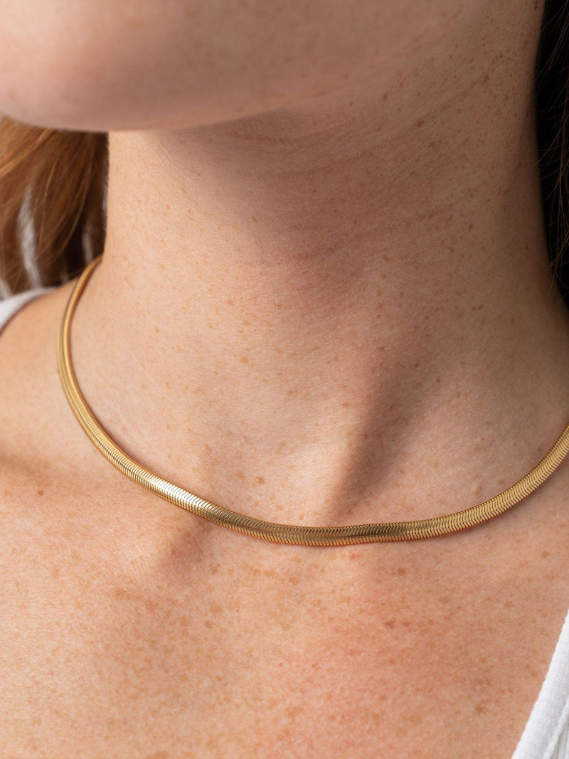 Snake Chain Necklace- Gold