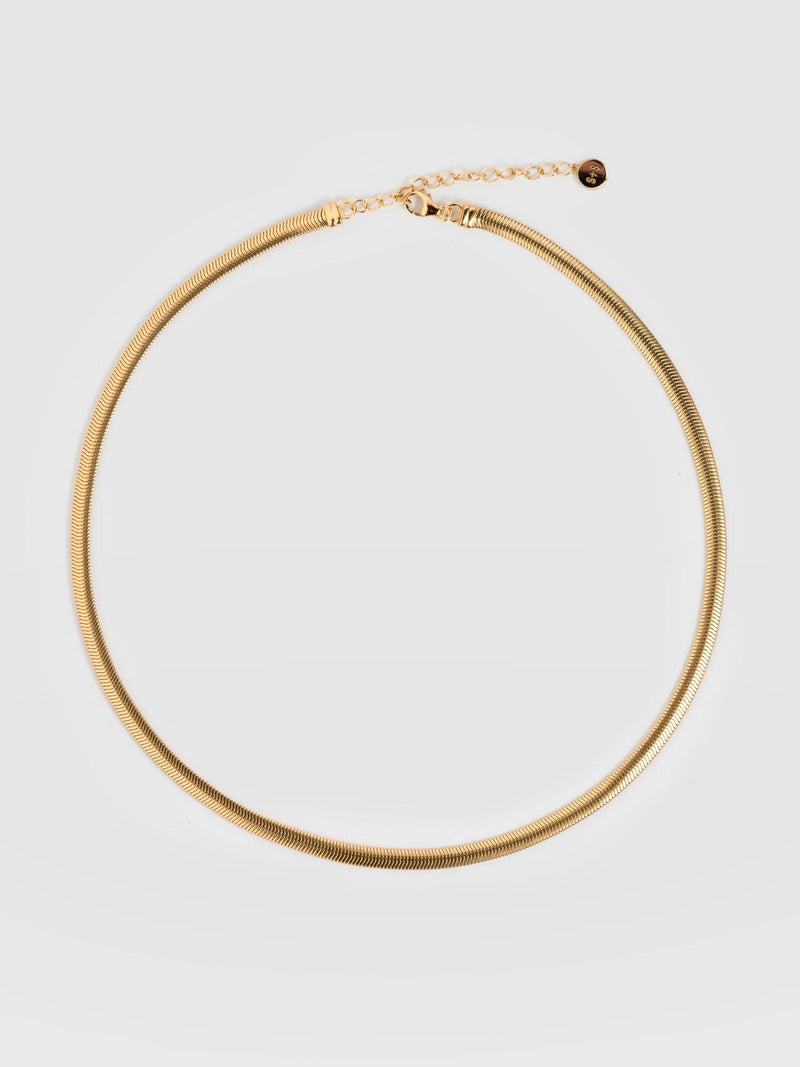 Snake Chain Necklace- Gold