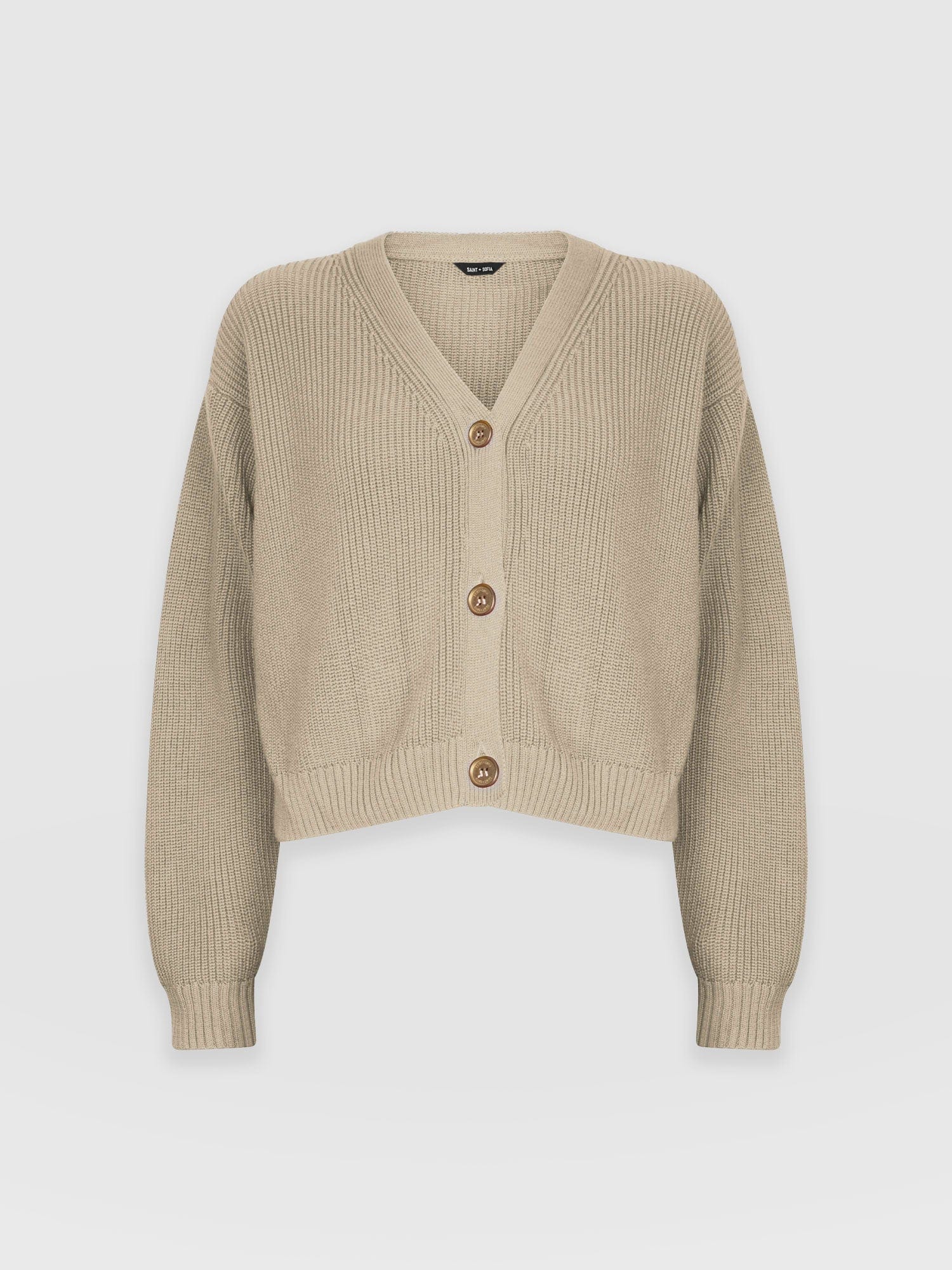 Soho Crop Cardigan - Beige