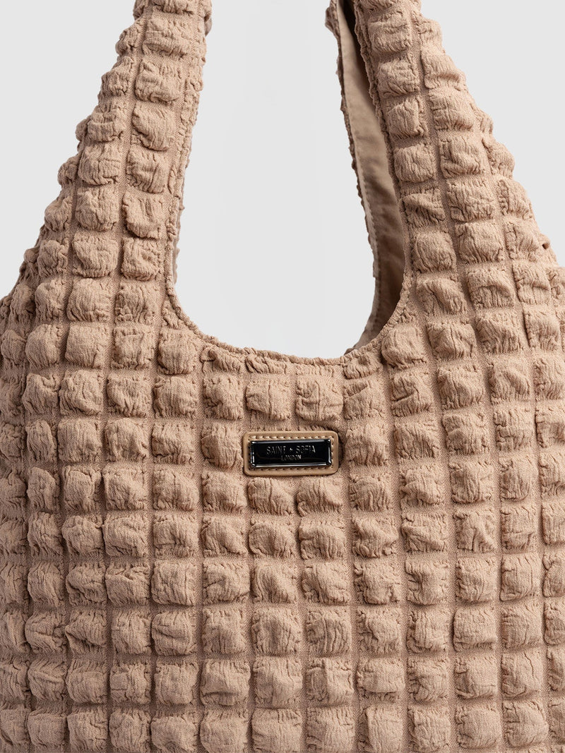 Soho Shoulder Tote Bag - Beige