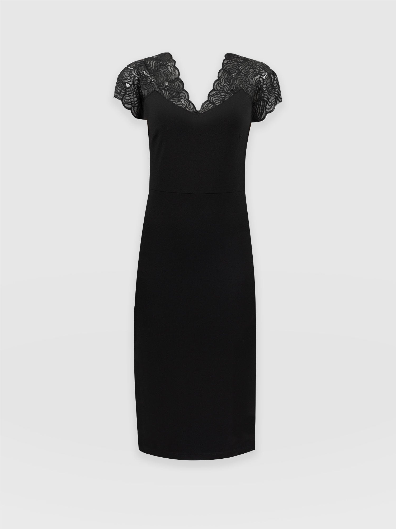 Sophia Lace Dress - Black