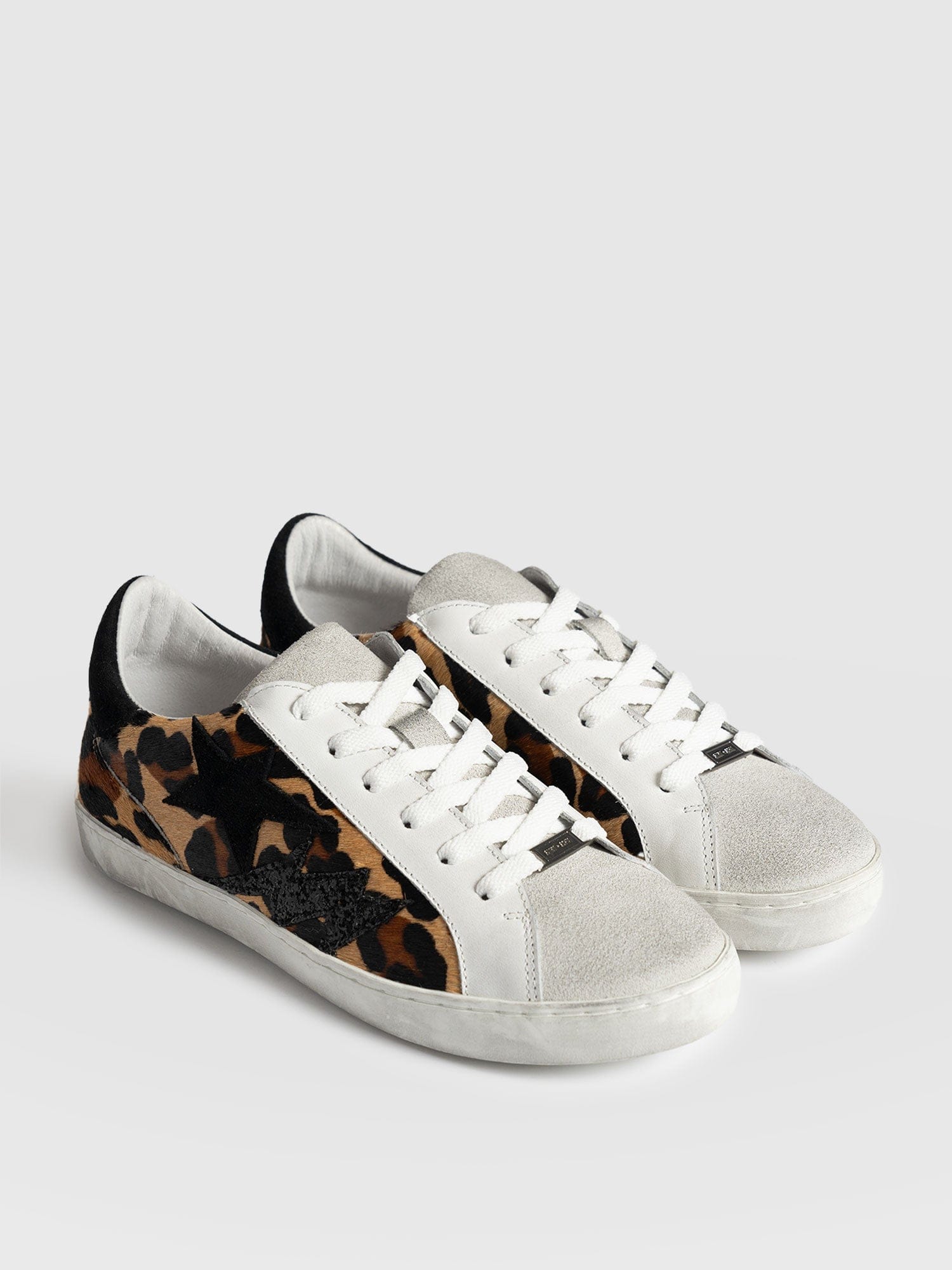 Spitalfield Trainers Leopard - Women's Trainers | Saint + Sofia® UK