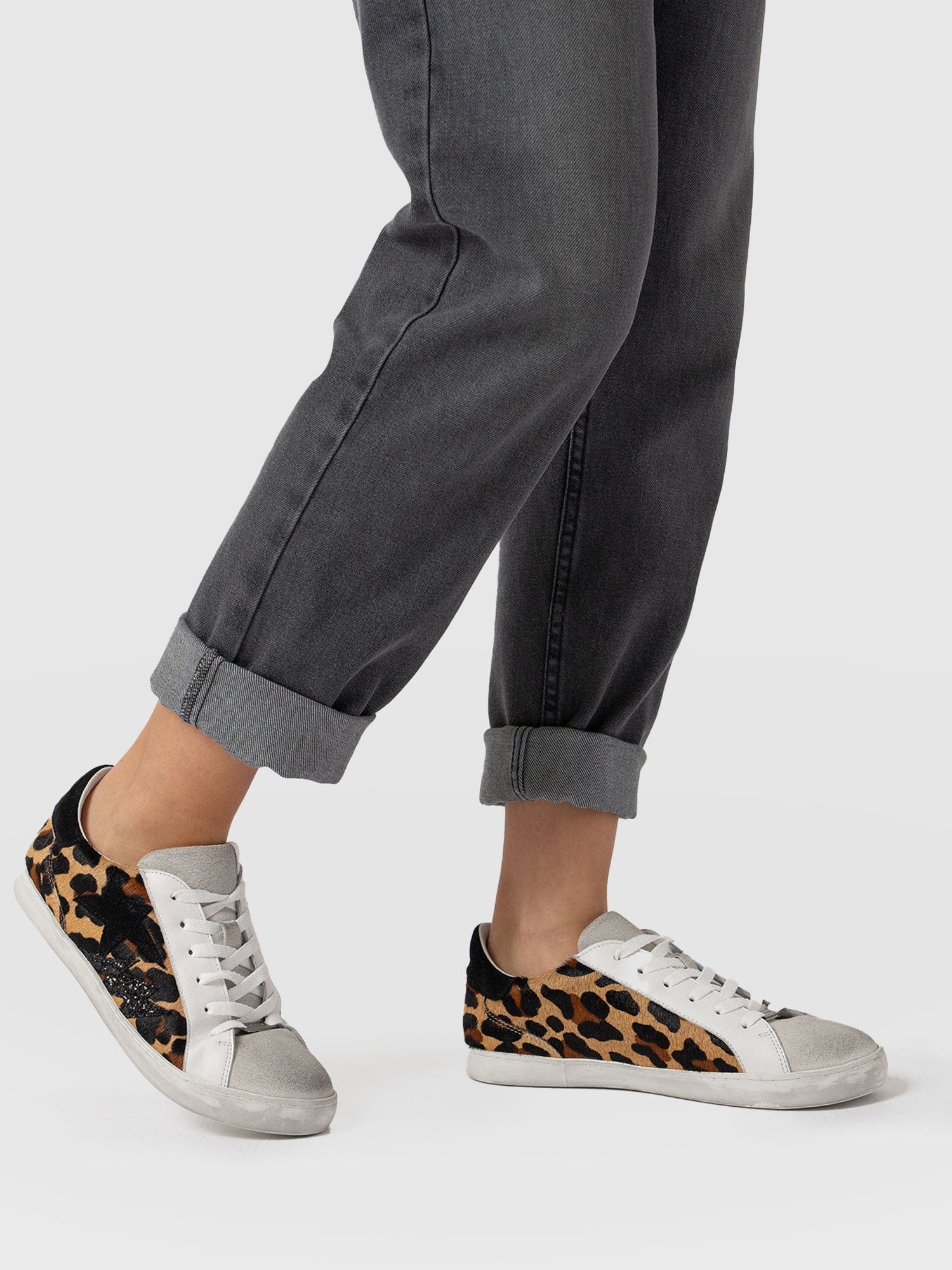 Spitalfield Trainers Leopard - Women's Trainers | Saint + Sofia® UK