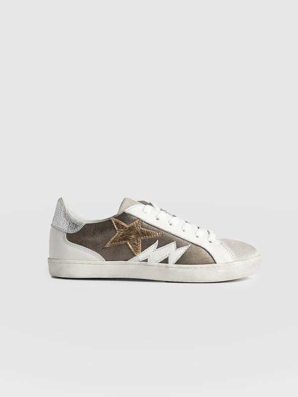 Spitalfields Trainer - Metallic Gold