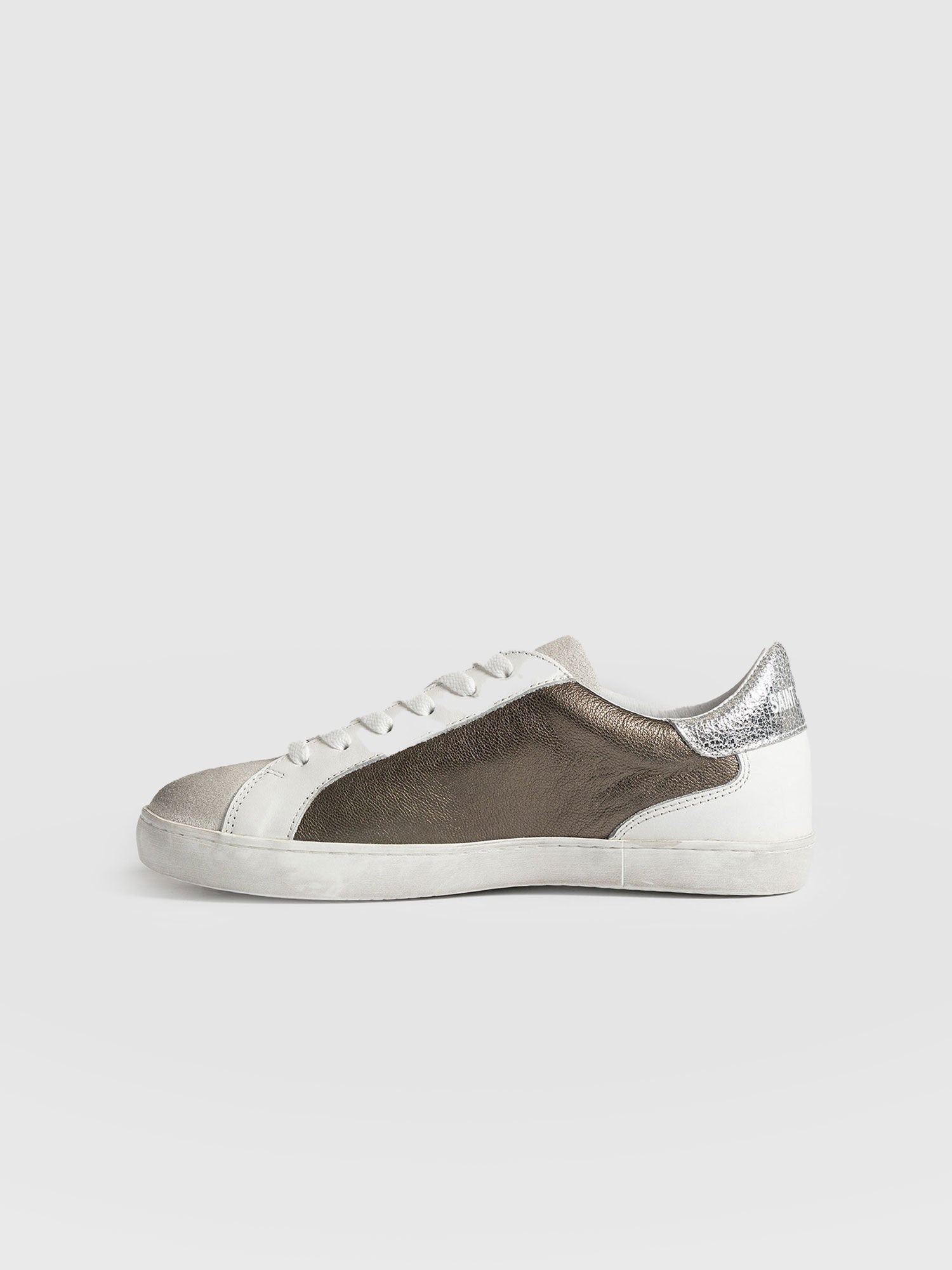 Spitalfields Trainers Metallic Gold - Women's Trainers | Saint + Sofia® UK