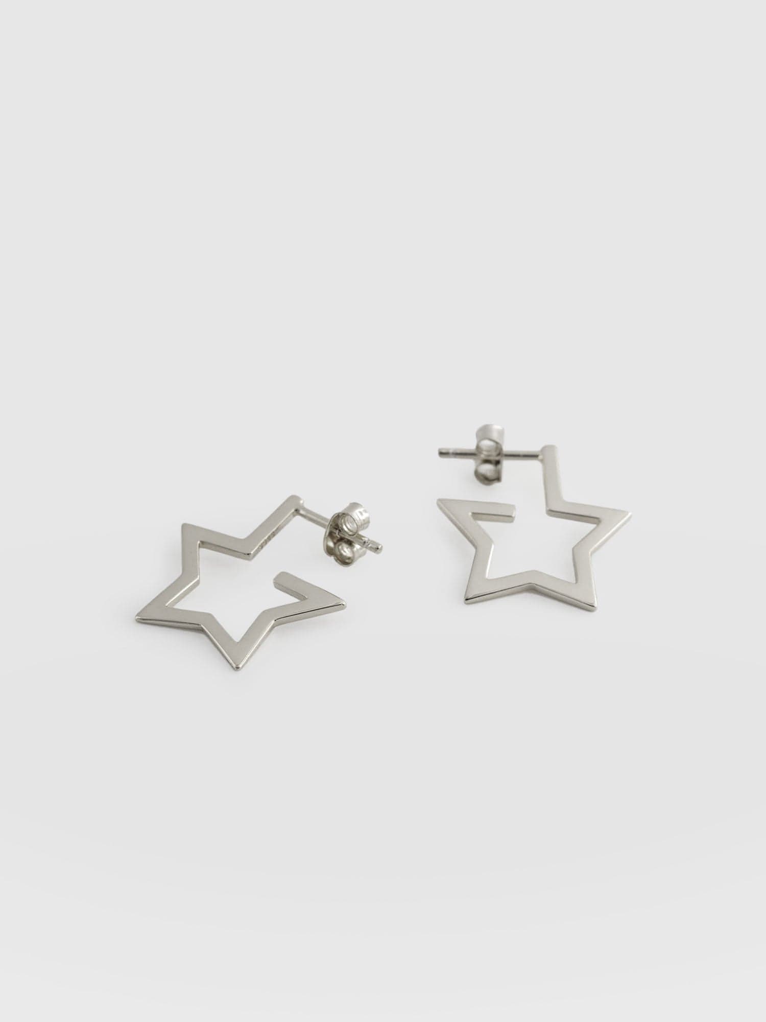 Star Earrings - Silver