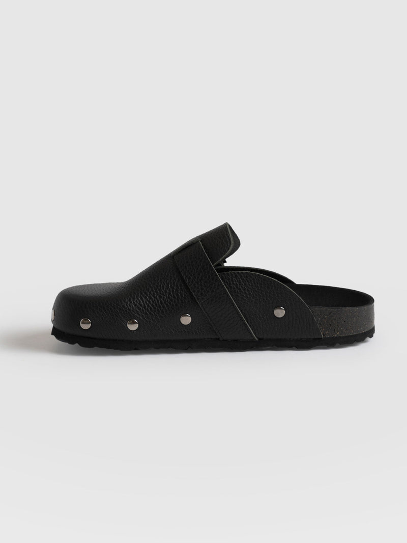 Studded Clogs - Black