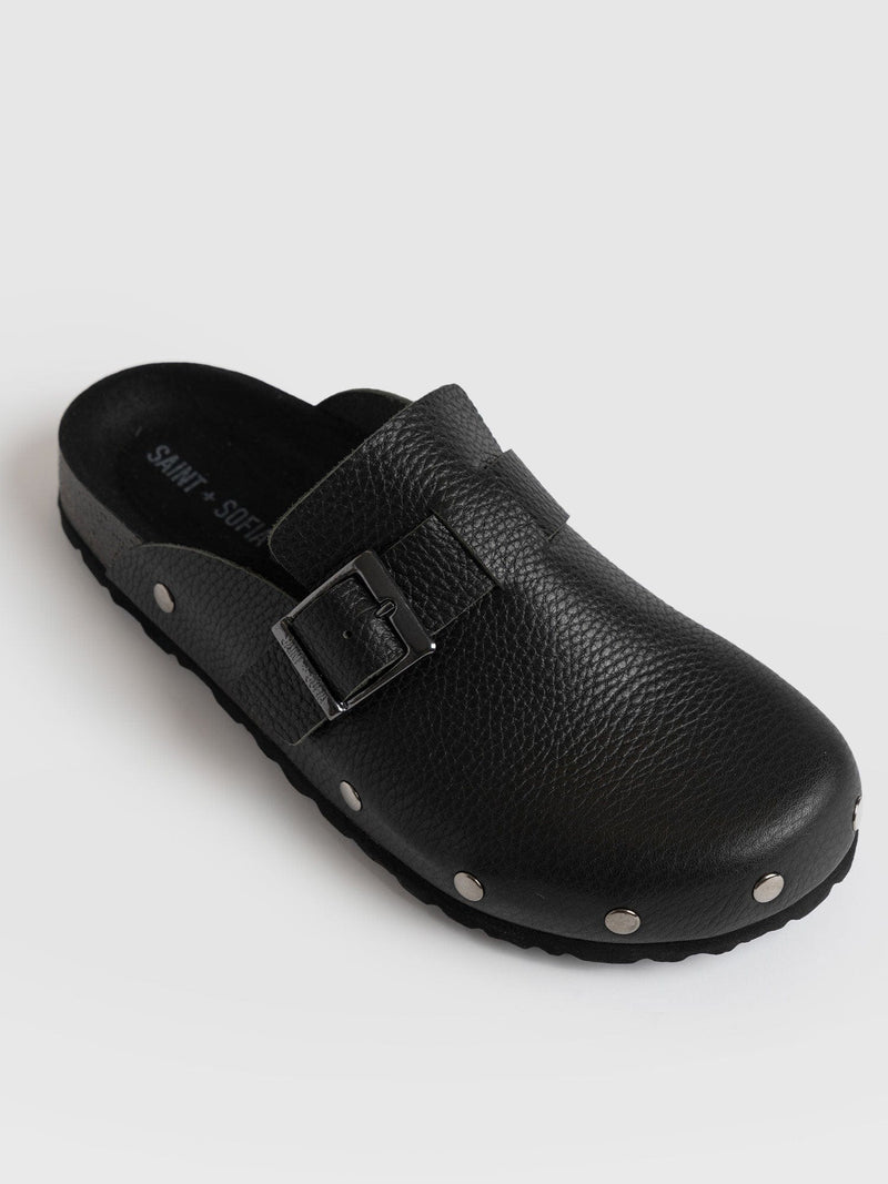 Studded Clogs - Black