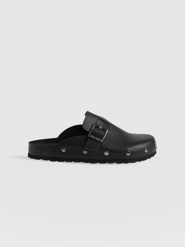 Studded Clogs - Black