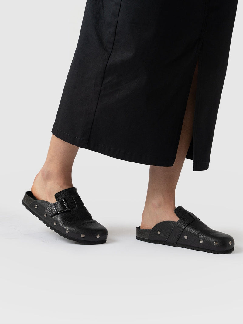 Studded Clogs - Black