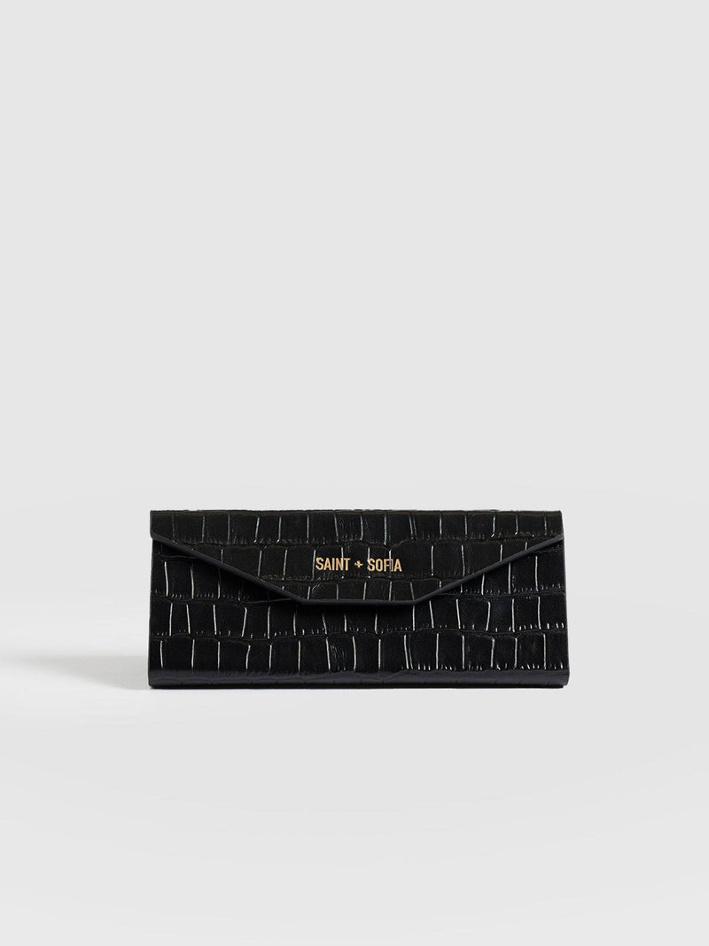 Sunglasses Case - Black Croc