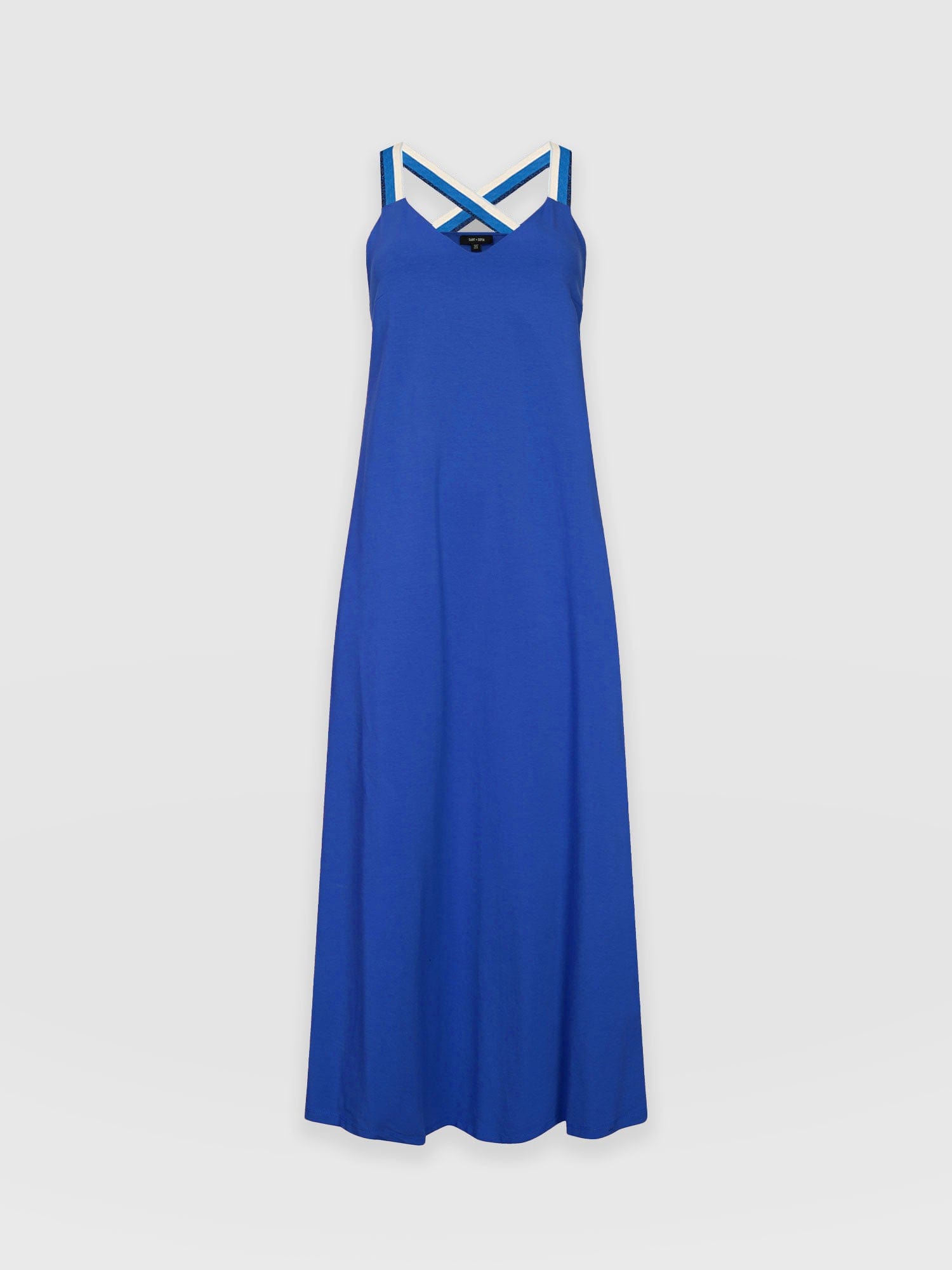 Sunset Dress Cobalt Blue - Navy Lurex