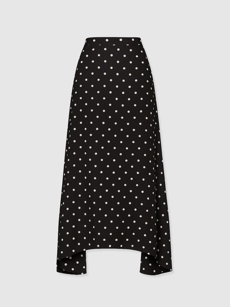 Sutton Skirt - Black Polka Dot - Women's Skirts | Saint + Sofia® UK