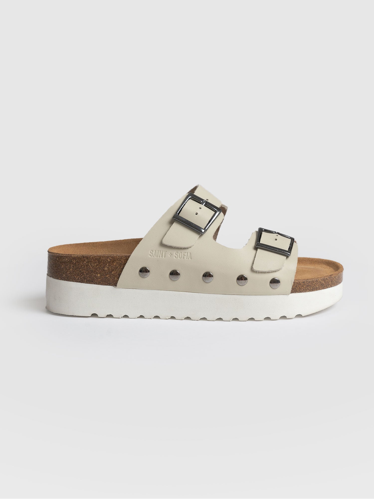 Sutton Slides - Cream Studded