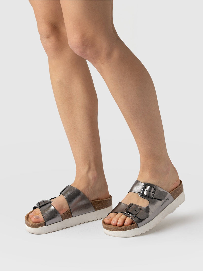 Sutton Slides - Gunmetal