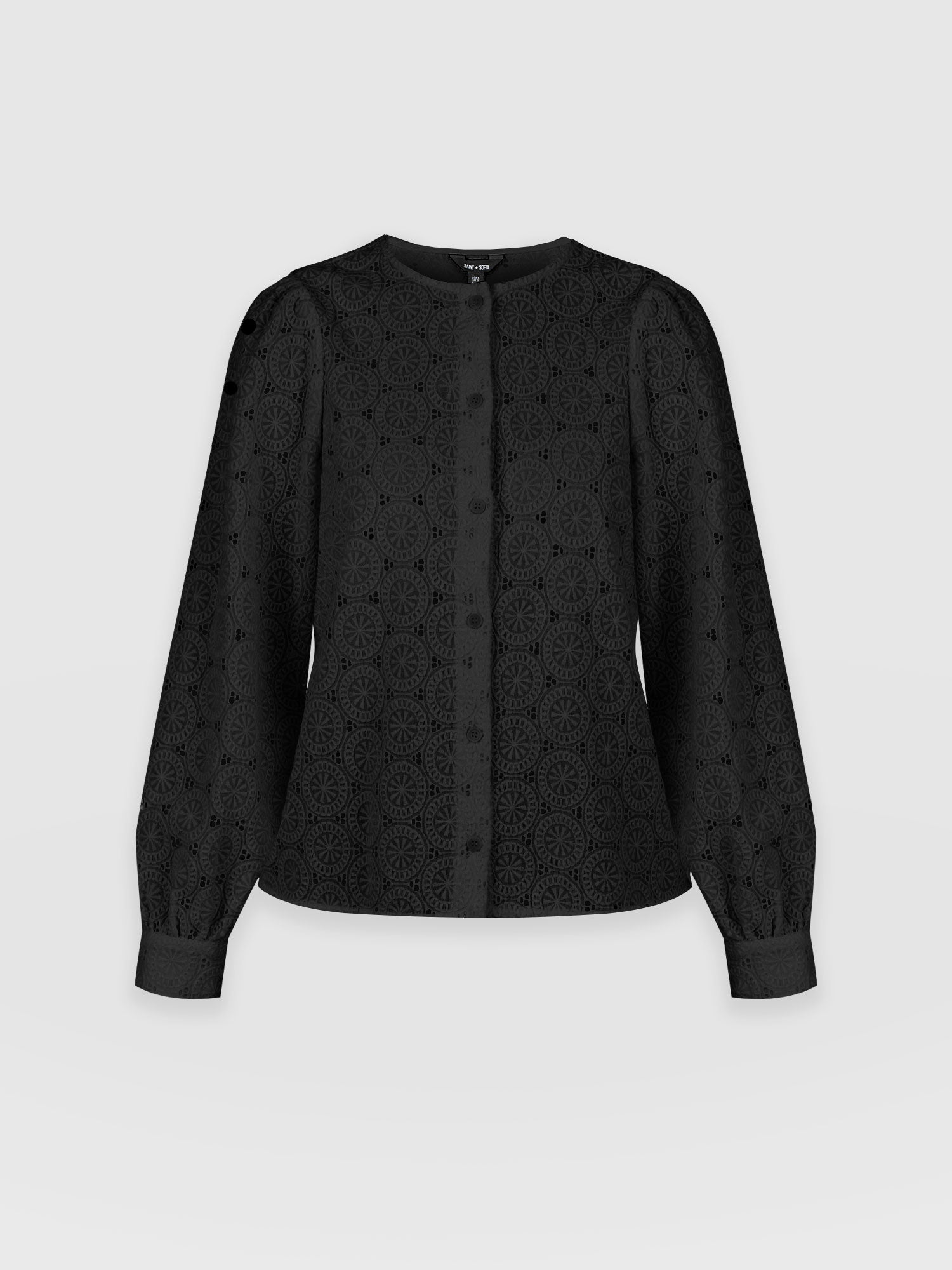 Tabitha Blouse - Black Broderie